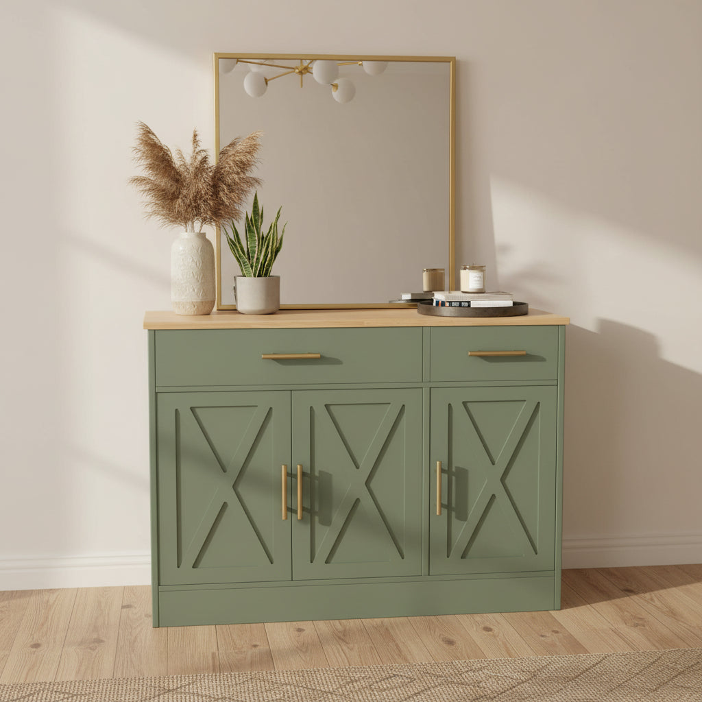 Orvaliadecor 42" Modern Farmhouse Buffet Cabinet