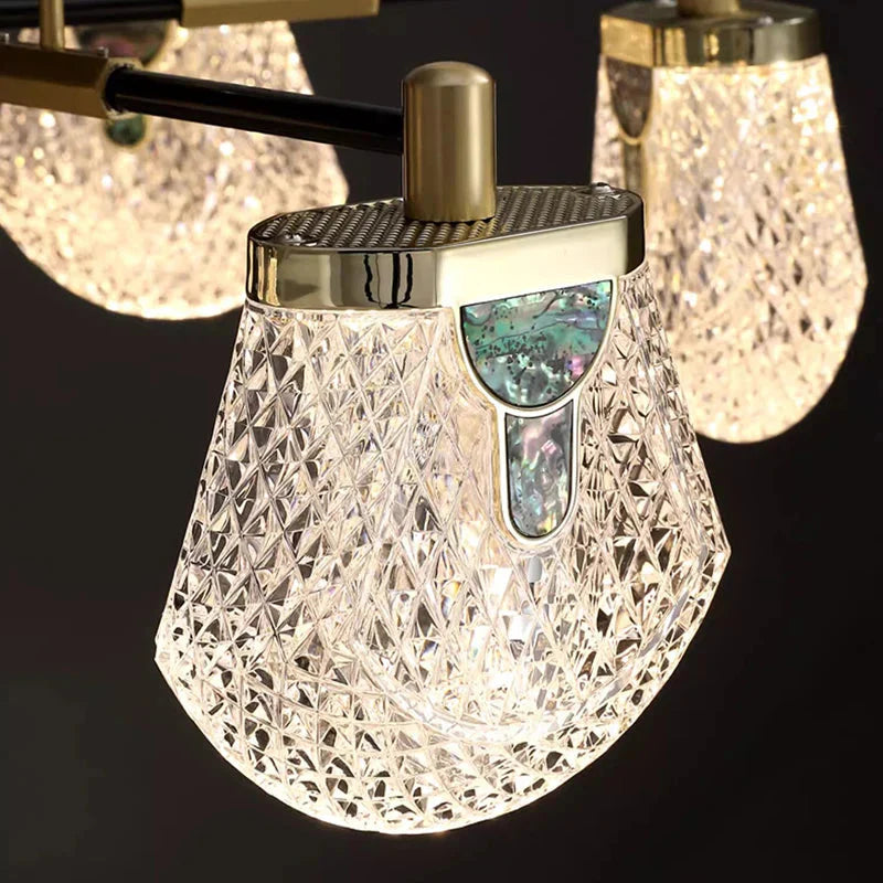 Luxury Art Deco Pendant Light - 8/12 Light  Seus Lighting