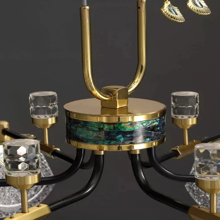 Luxury Art Deco Pendant Light - 8/12 Light  Seus Lighting
