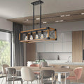 5-Light Farmhouse Rectangular Chandelier  Seus Lighting