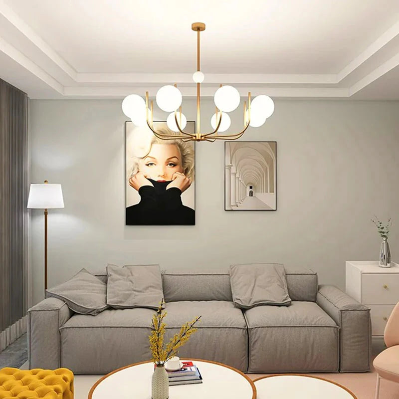 6-8-10 Lights Mid Century Modern Ceiling Light  Seus Lighting