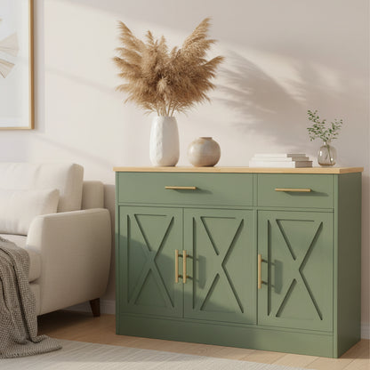 Orvaliadecor 42" Modern Farmhouse Buffet Cabinet