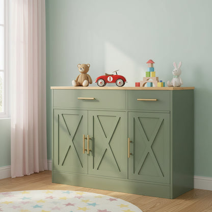 Orvaliadecor 42" Modern Farmhouse Buffet Cabinet