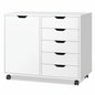 Orvaliadecor Wood Storage Cabinet with 5 Drawers