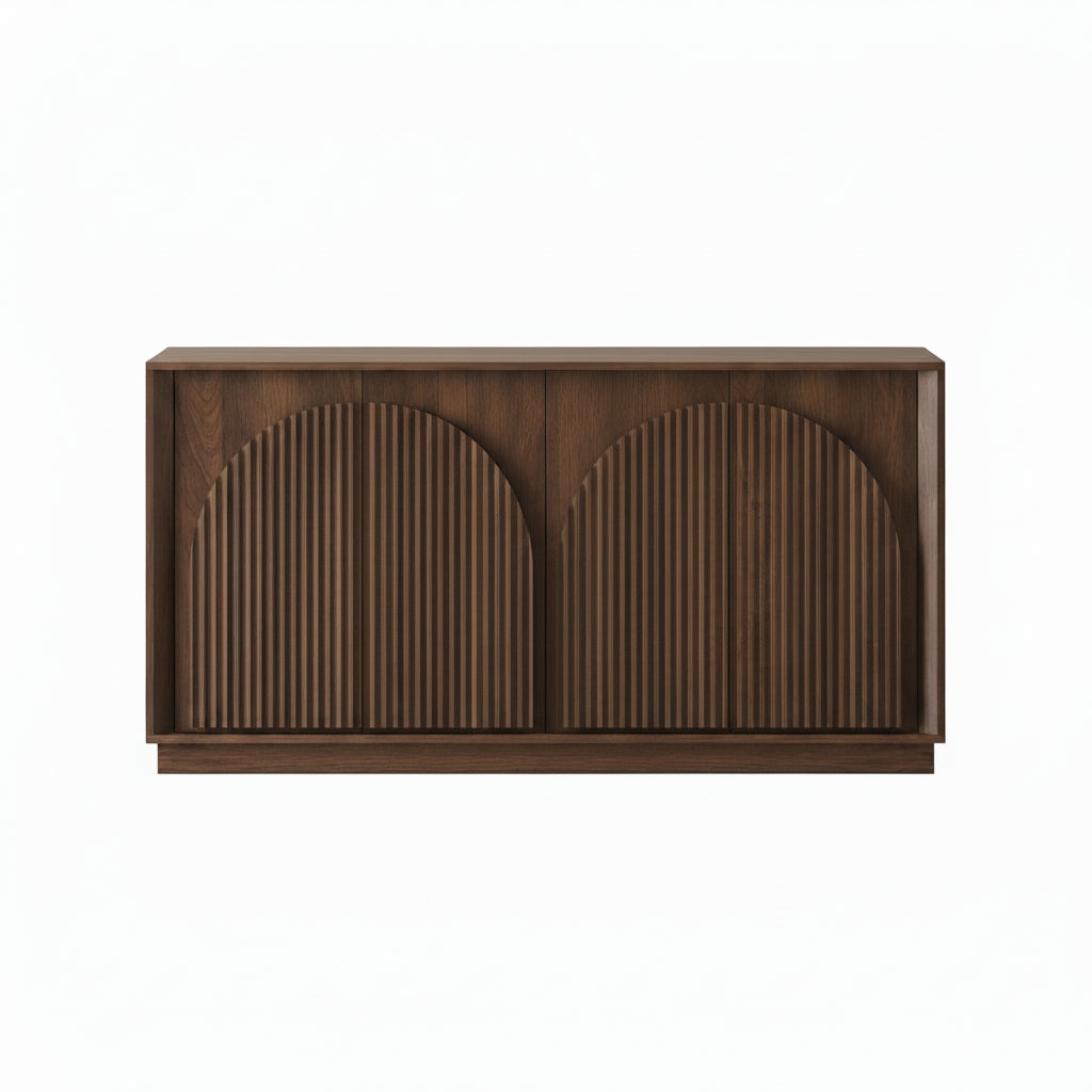 Orvaliadecor 65" Fluted Sideboard Buffet Cabinet