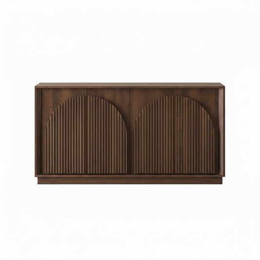 Orvaliadecor 65" Fluted Sideboard Buffet Cabinet