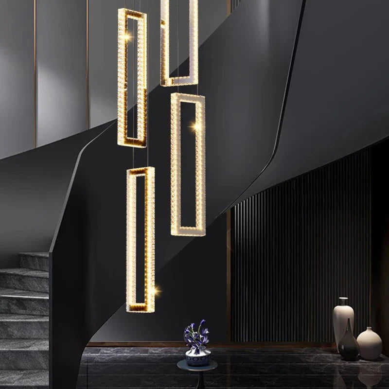 Acai Crystal Multi Pendant Chandelier  Seus Lighting
