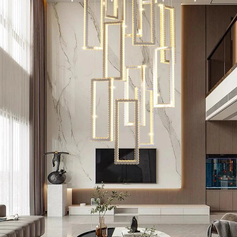 Acai Crystal Multi Pendant Chandelier  Seus Lighting