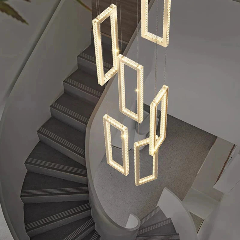 Acai Crystal Multi Pendant Chandelier  Seus Lighting