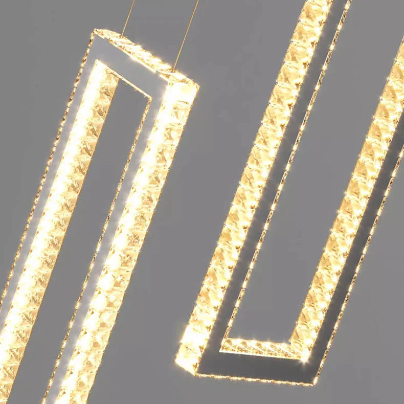 Acai Crystal Multi Pendant Chandelier  Seus Lighting