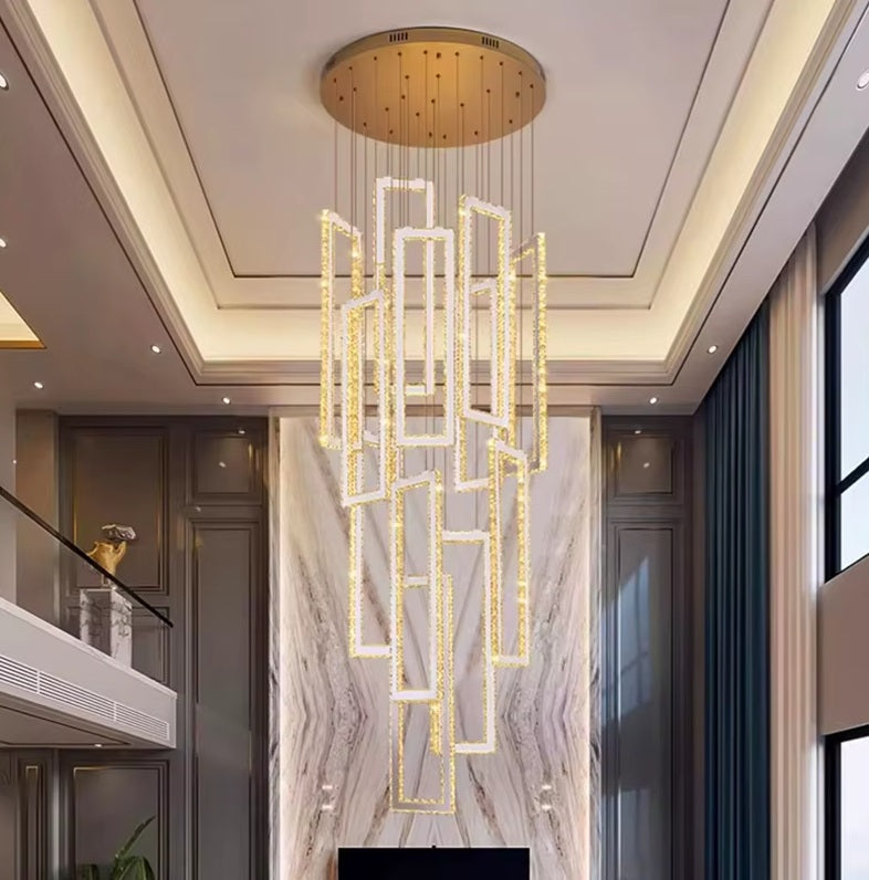 Acai Crystal Multi Pendant Chandelier  Seus Lighting
