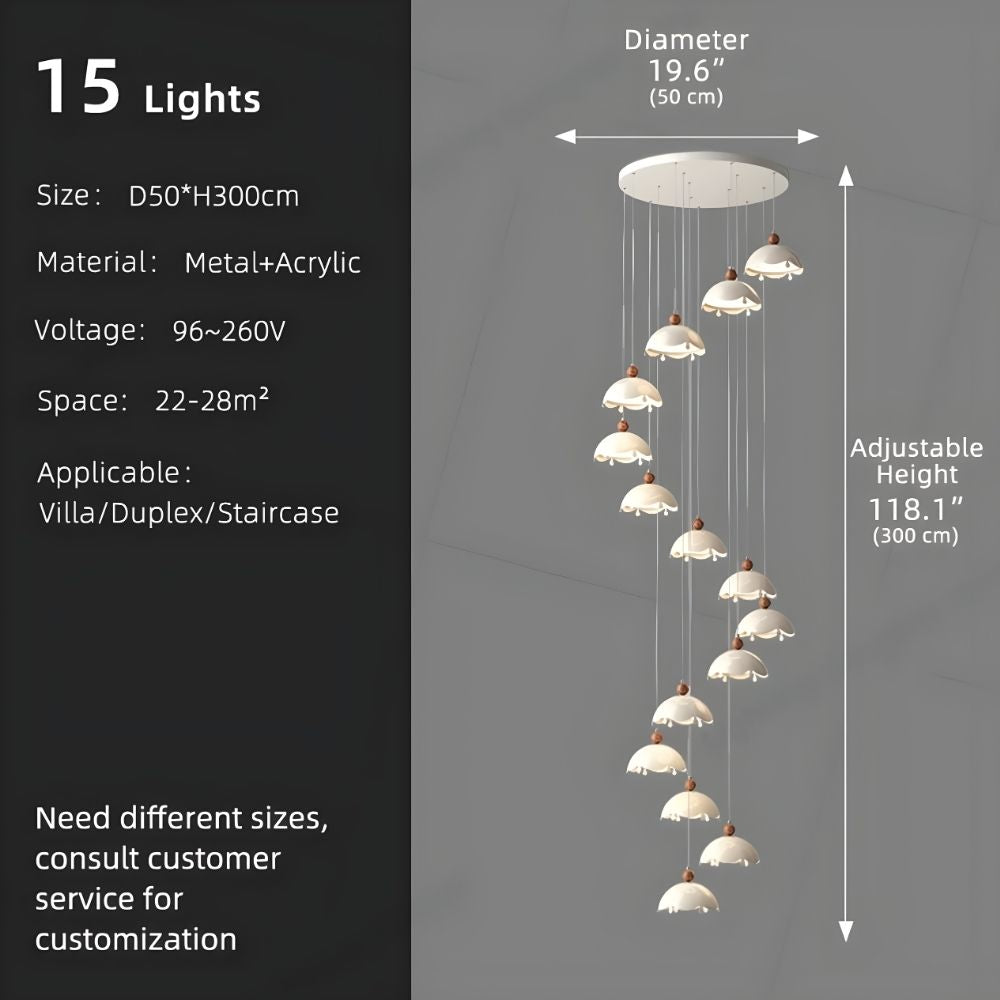 Afen Modern Staircase Chandelier  Seus Lighting