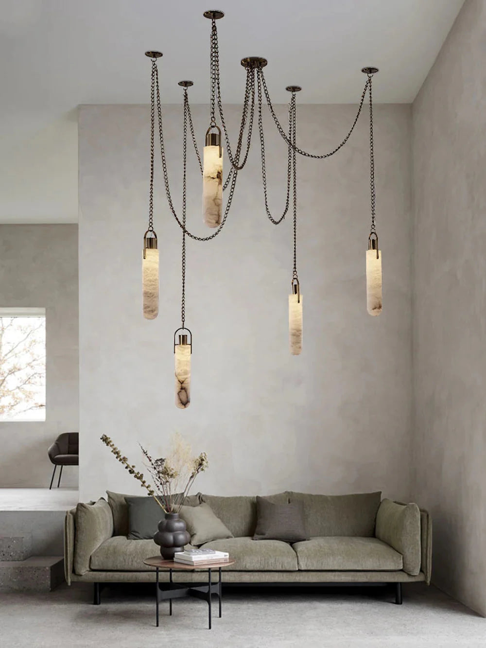 Anx Marble Ceiling Light  Seus Lighting