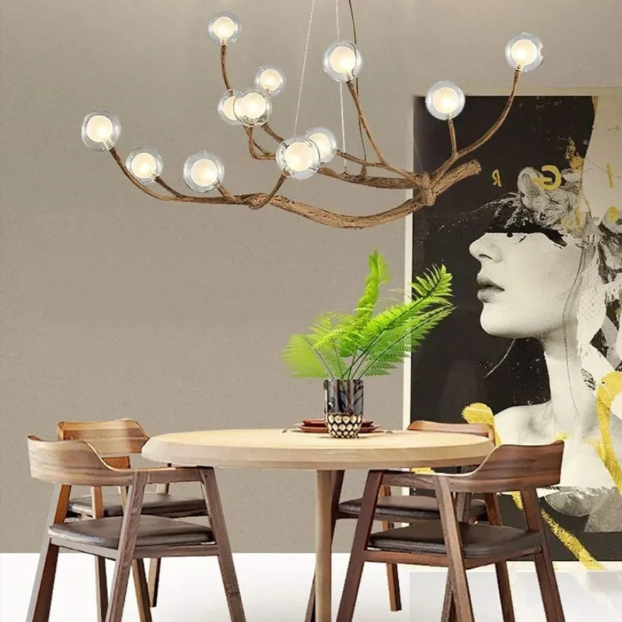 Appa Rustic Tree Branch Chandelier  Seus Lighting