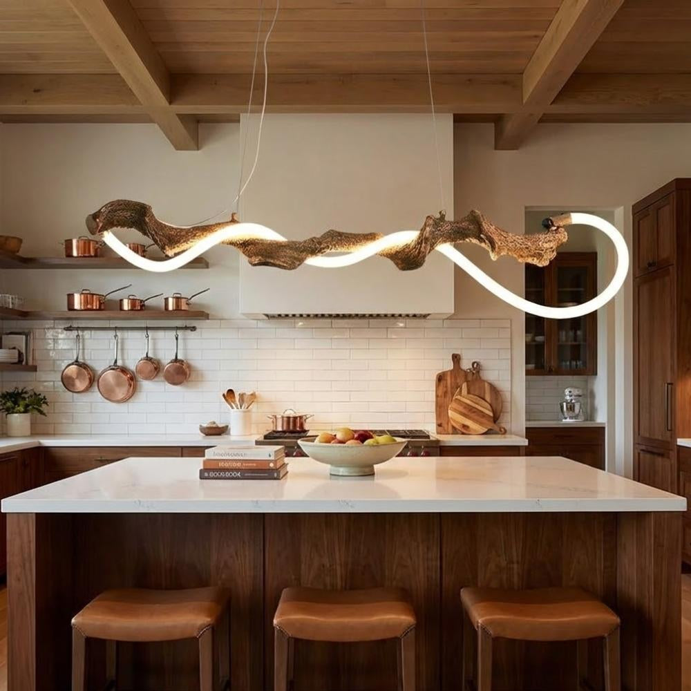 Aris Farmhouse Linear Chandelier  Seus Lighting