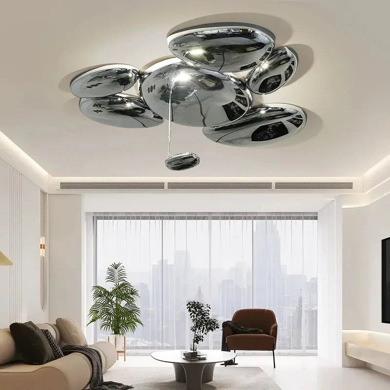 Art Deco Ceiling Light Flush Mount  Seus Lighting