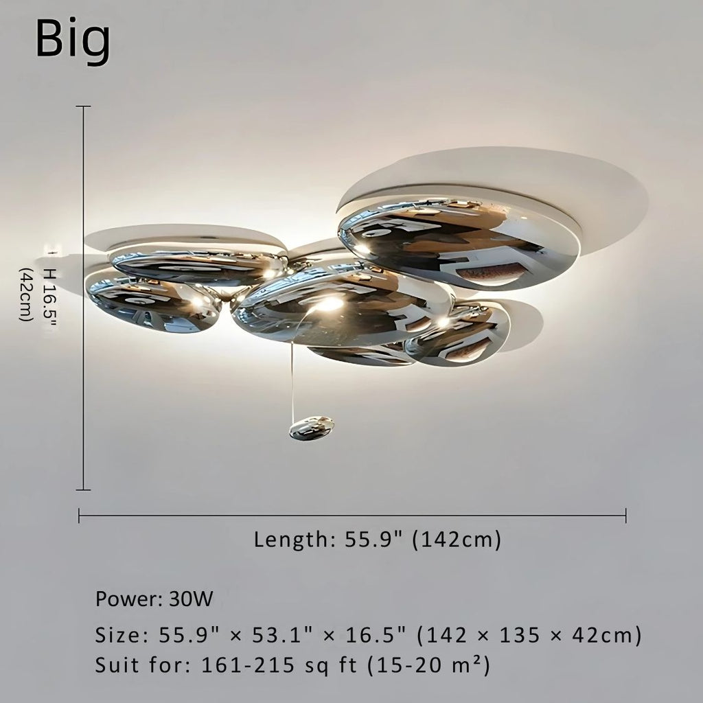 Art Deco Ceiling Light Flush Mount  Seus Lighting