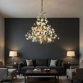 Auric Antique Vintage Brass Crystal Chandelier  Seus Lighting