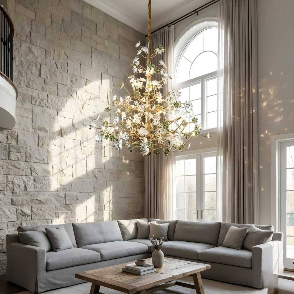 Auric Antique Vintage Brass Crystal Chandelier  Seus Lighting
