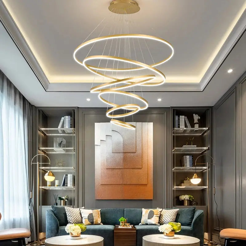 Aysan Modern Ring Chandeliers Seus Lighting