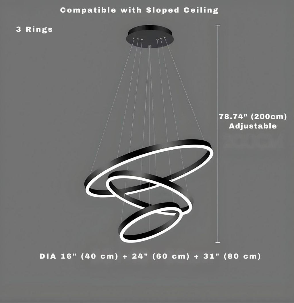 Aysan Modern Ring Chandeliers  Seus Lighting
