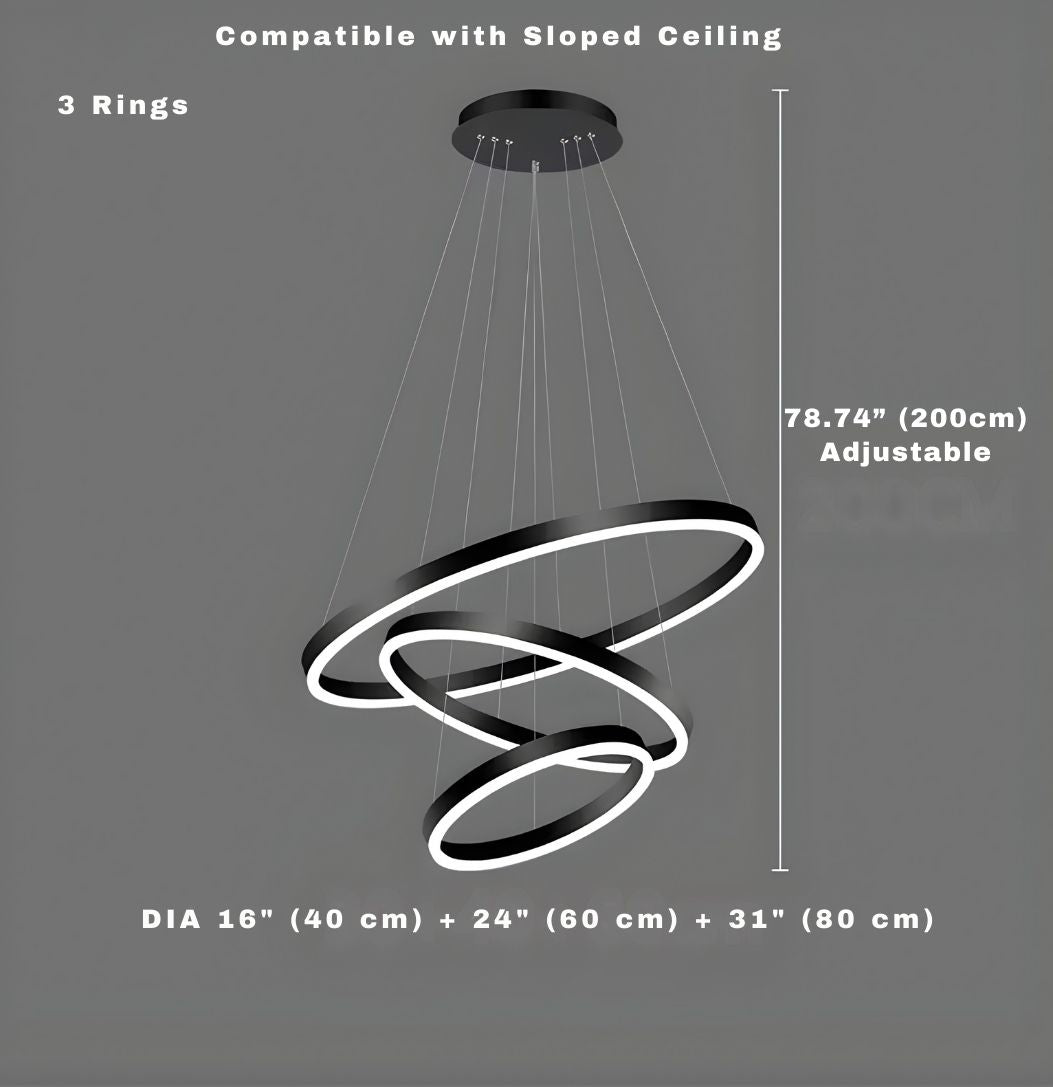 Aysan Modern Ring Chandeliers  Seus Lighting