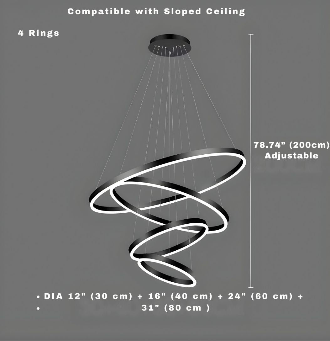 Aysan Modern Ring Chandeliers  Seus Lighting