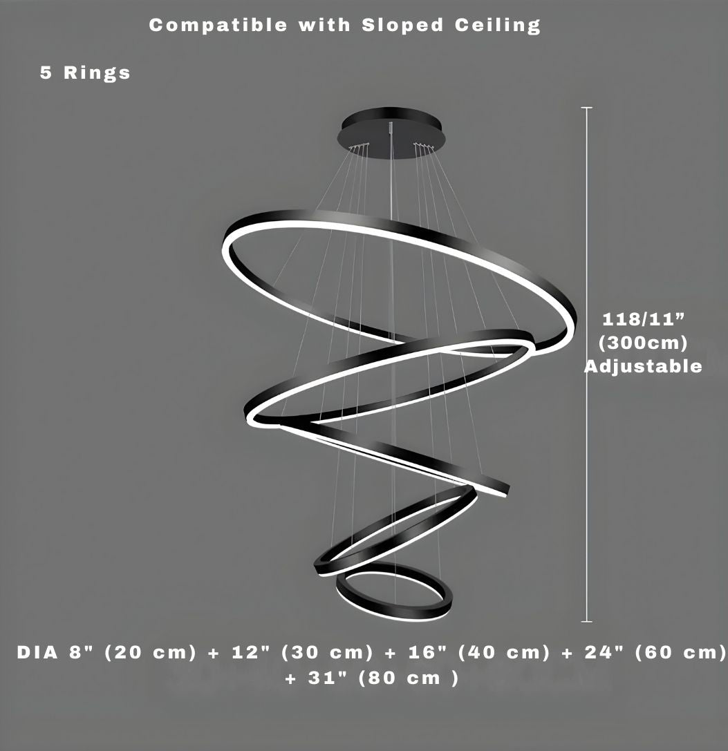 Aysan Modern Ring Chandeliers  Seus Lighting