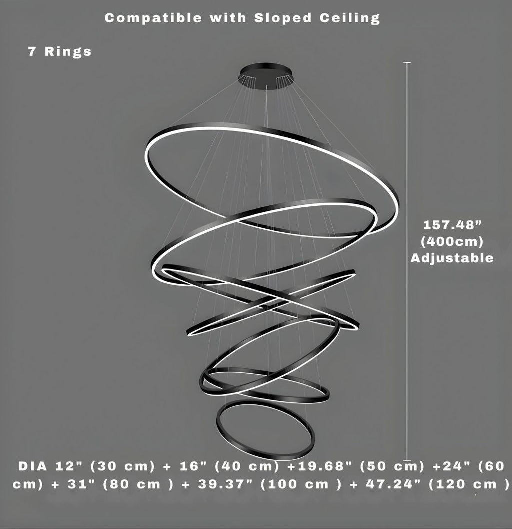 Aysan Modern Ring Chandeliers  Seus Lighting