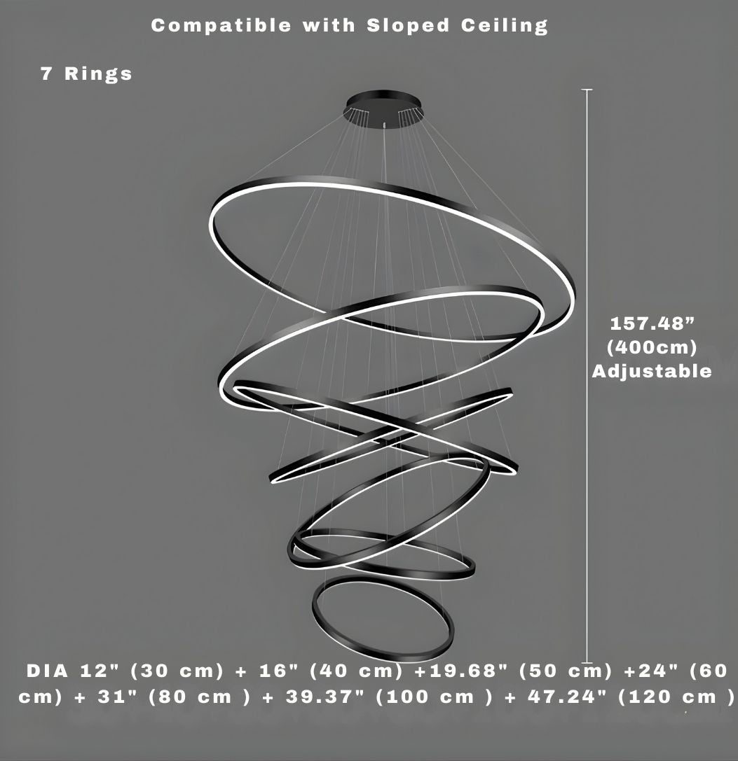 Aysan Modern Ring Chandeliers  Seus Lighting