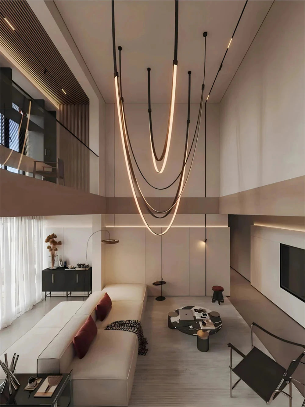 Beza Leather Belt Pendant Light  Seus Lighting