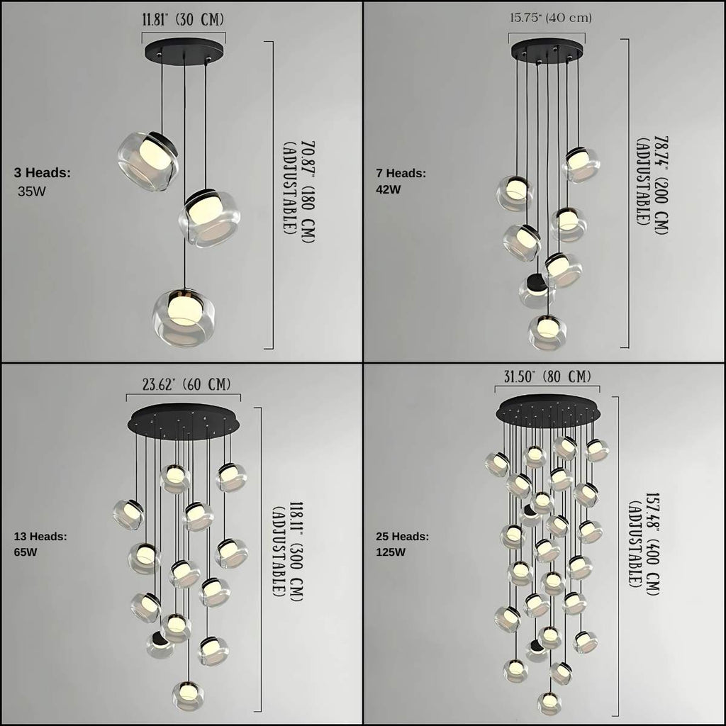 Billy Staircase Pendant Light  Seus Lighting