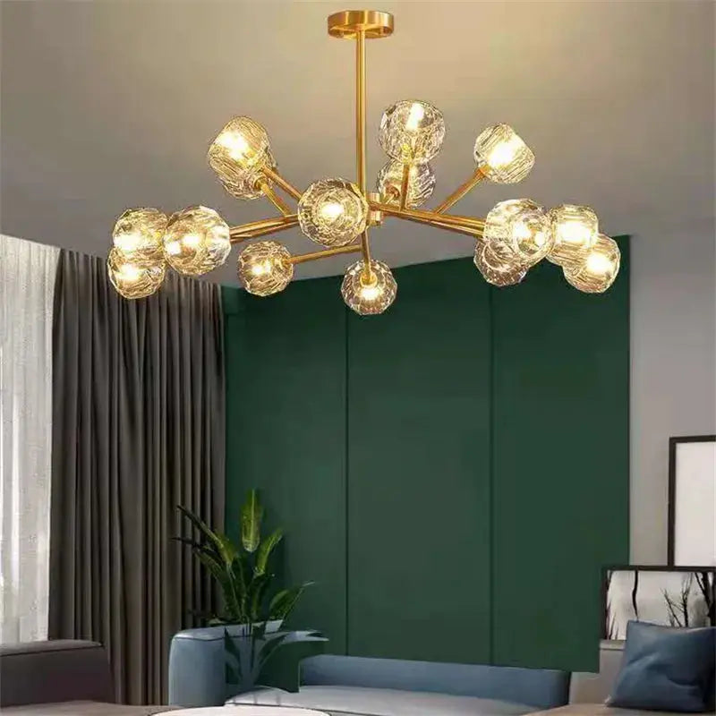 Boule De Style Cristal Chandelier  Seus Lighting