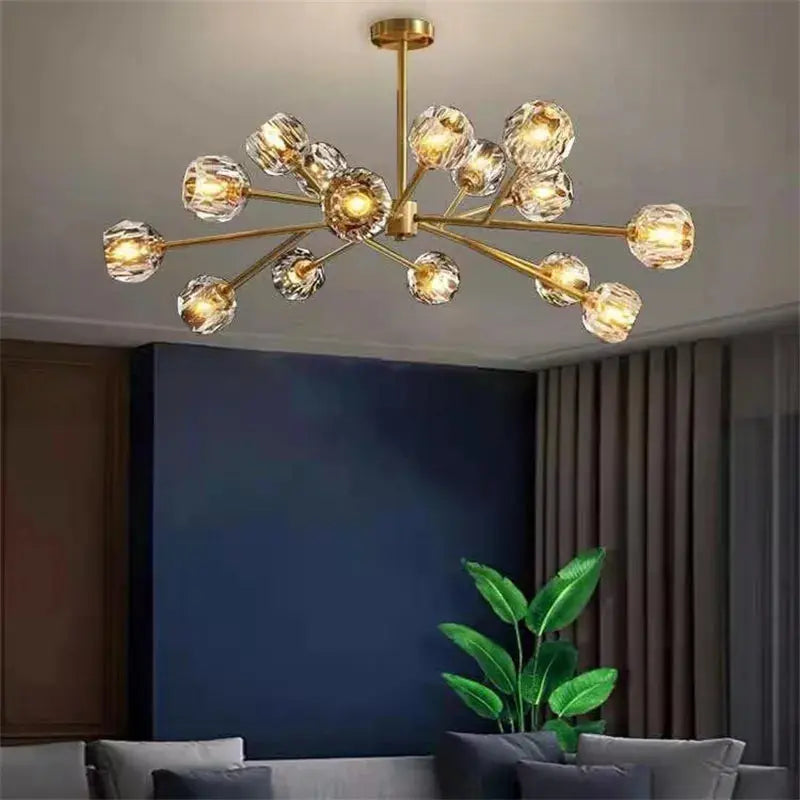 Boule De Style Cristal Chandelier  Seus Lighting