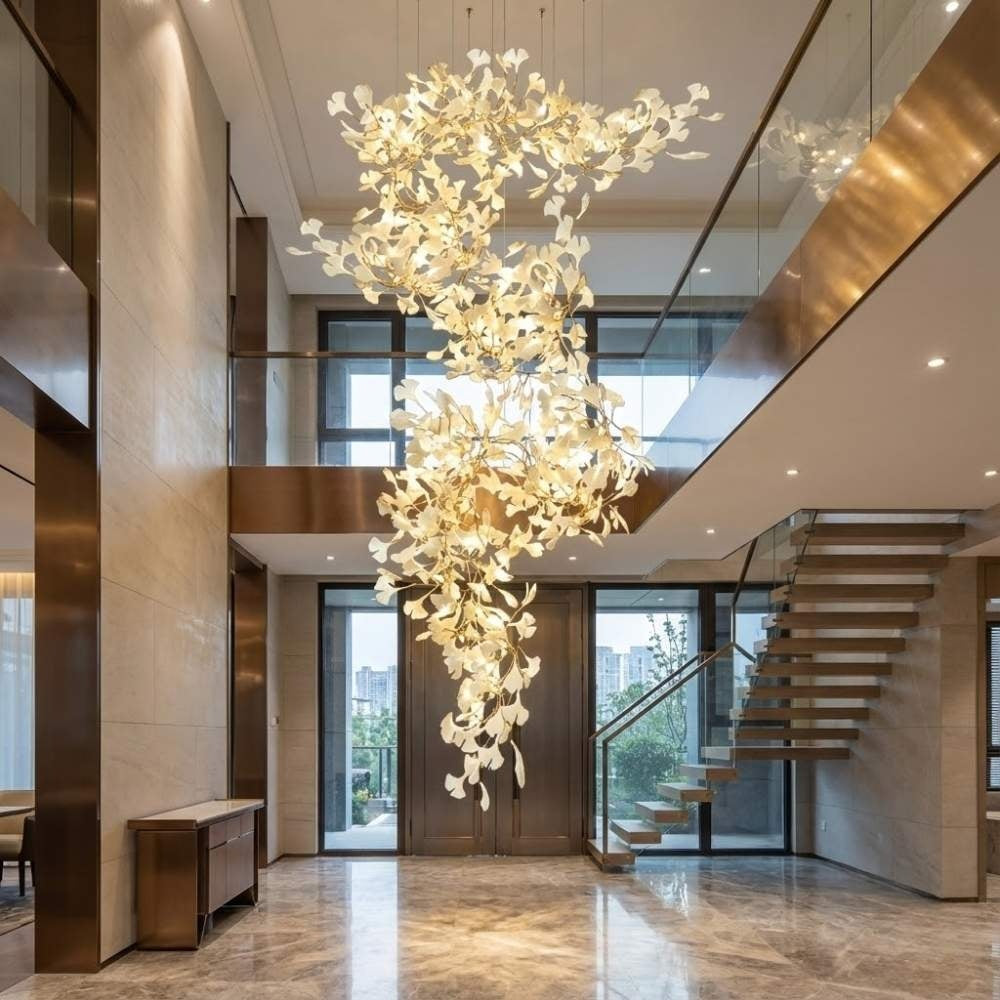 Calla Luxury Staircase Chandelier  Seus Lighting