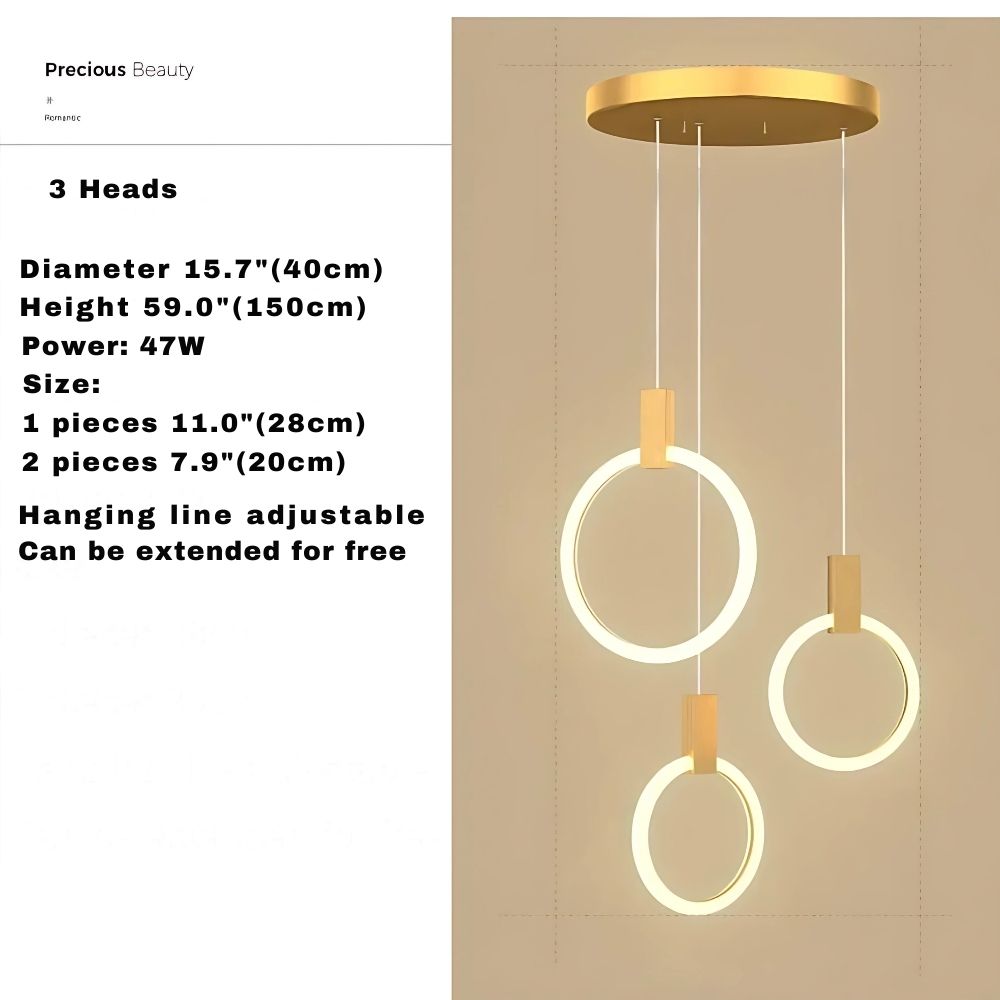 Cedi Led Staircase Chandelier  Seus Lighting