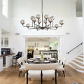 Celta Smoked Glass Sputnik Chandelier  Seus Lighting