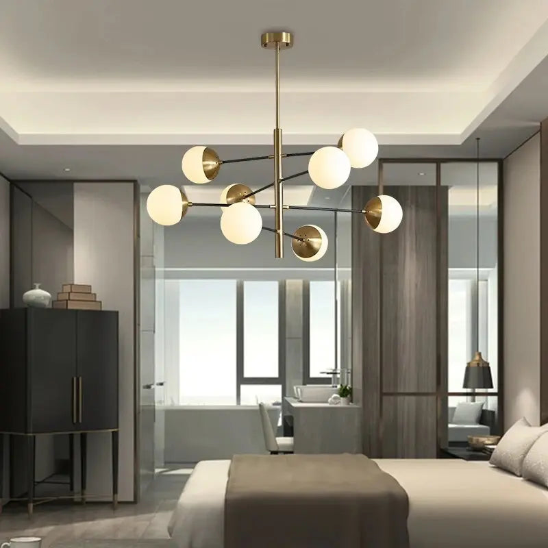 Contemporary Bubble Cascade Chandelier  Seus Lighting