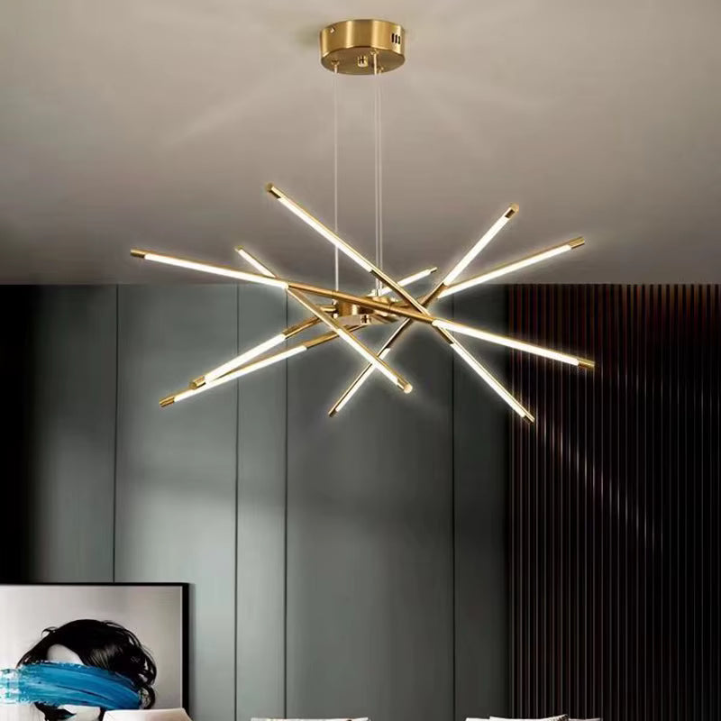 Contemporary LED Spoke Pendant Light Fixture  Seus Lighting