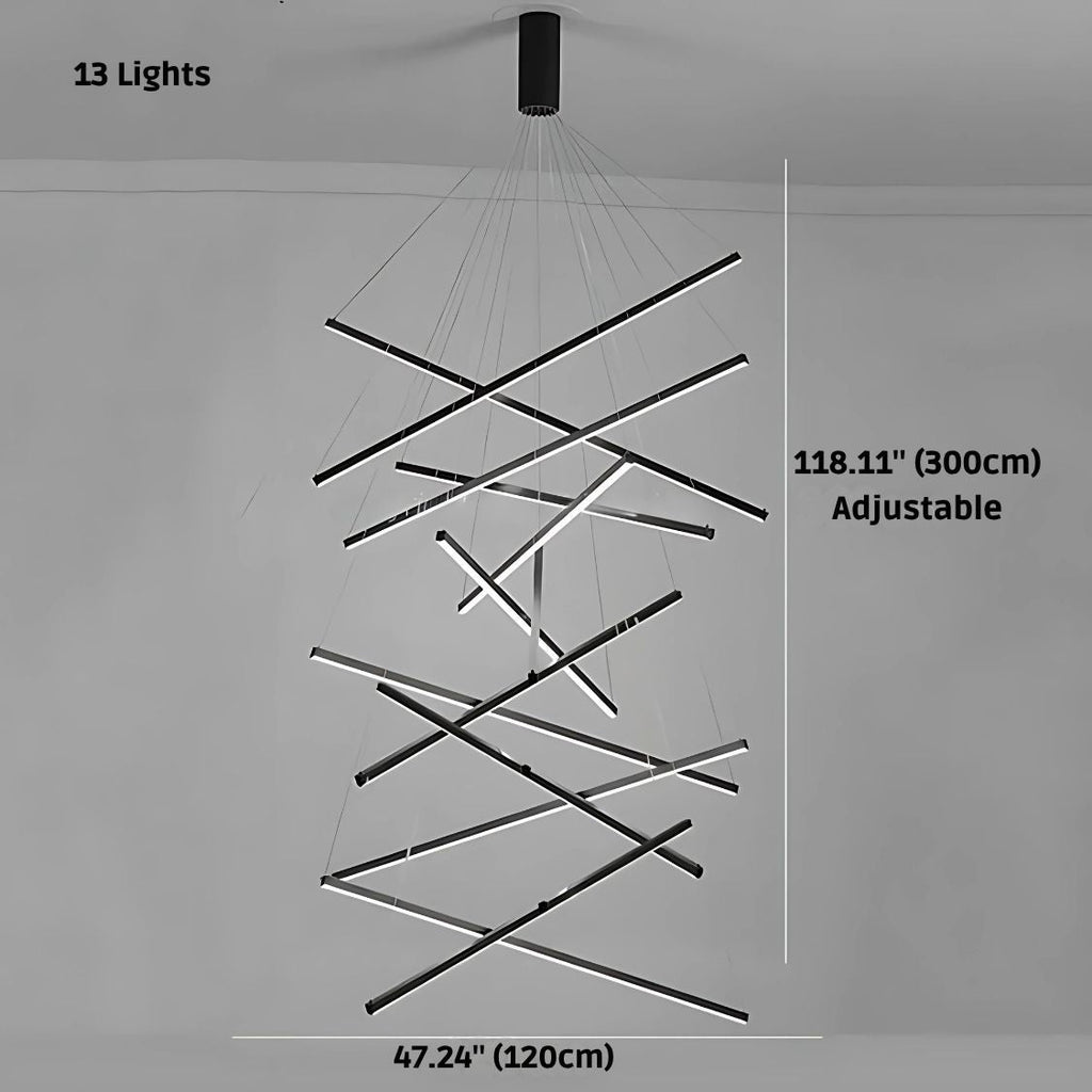 Cora Contemporary Foyer Chandelier  Seus Lighting