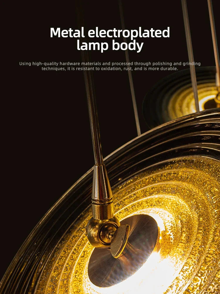 Coren Multi Glass Pendant Chandelier  Seus Lighting