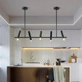 Doreen Modern Black Linear Chandelier 5headchangeable Seus Lighting
