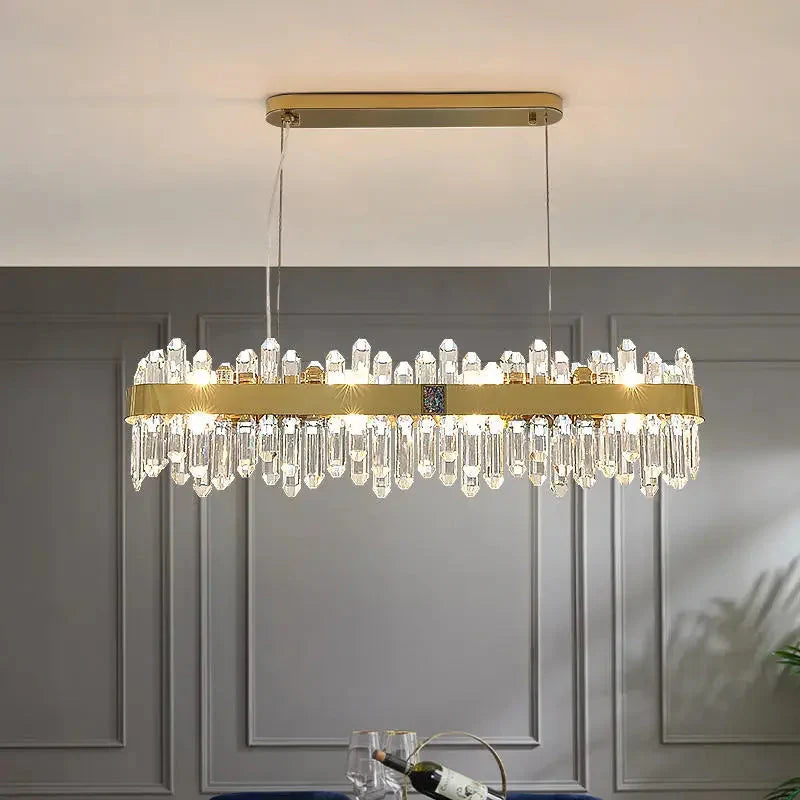 Elune Rectangular Dining Chandelier  Seus Lighting