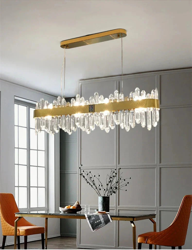Elune Rectangular Dining Chandelier  Seus Lighting
