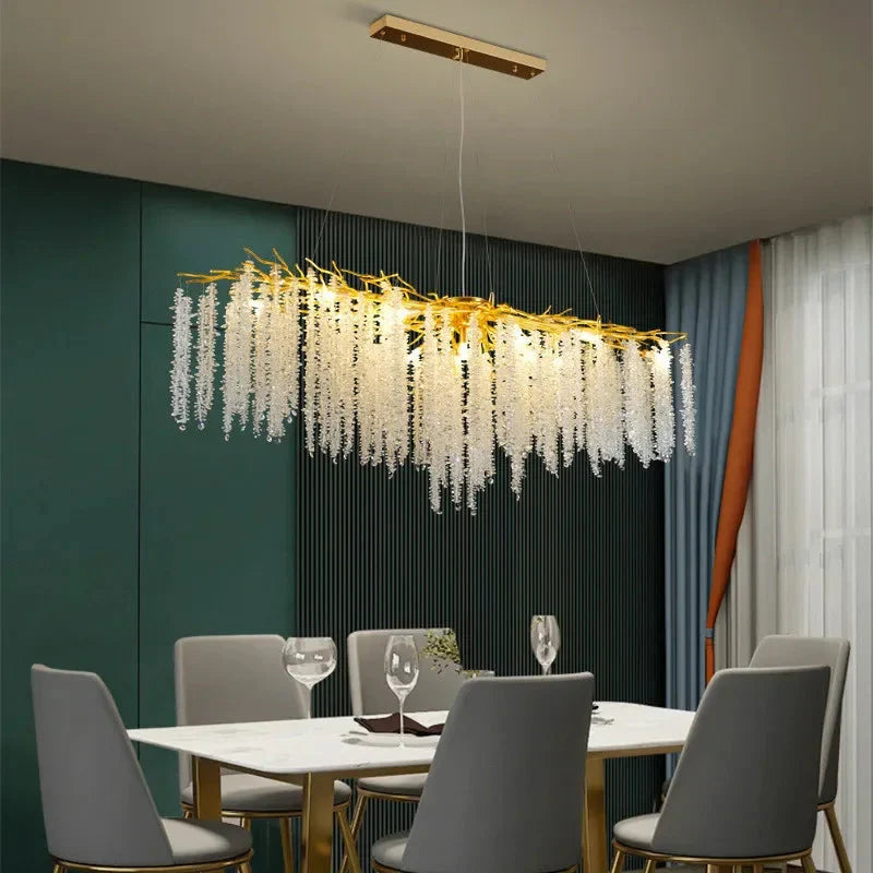 Emily Branch Art Deco Crystal Chandelier  Seus Lighting