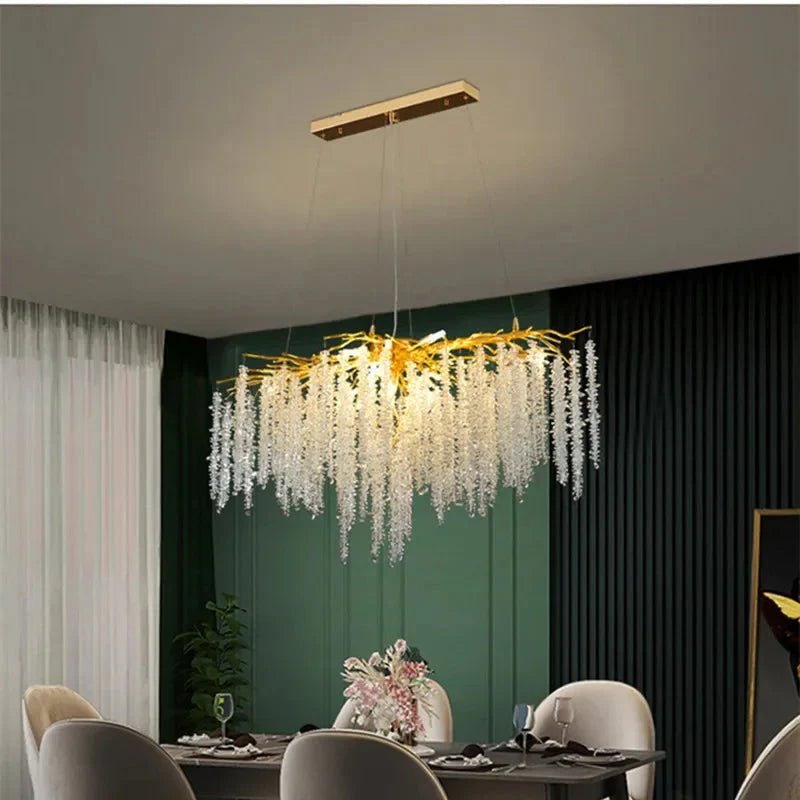 Emily Branch Art Deco Crystal Chandelier  Seus Lighting