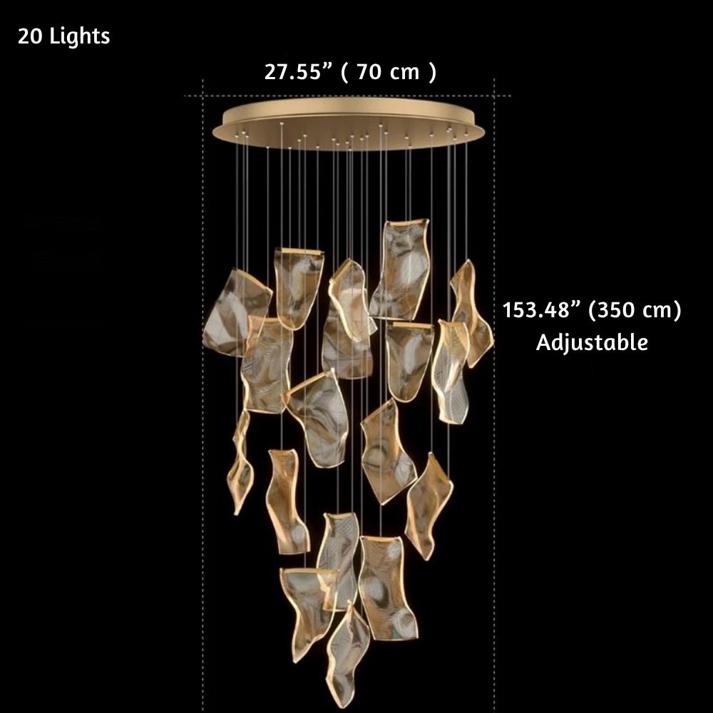 Jonas Postmodern Style Staircase Pendant Chandelier Light  Seus Lighting