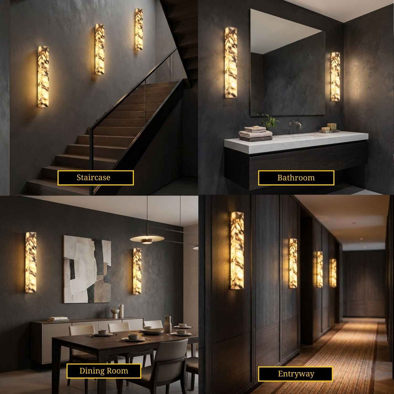 Kesty Modern Marble Wall Sconce  Seus Lighting