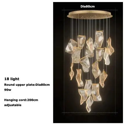 Asya Large Pendant Lighting for High Ceilings - Lights