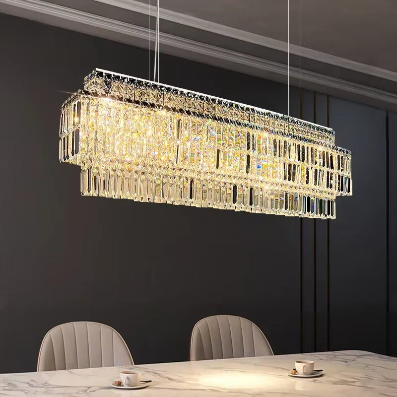 Luxury Linear Krsystal Chandelier  Seus Lighting